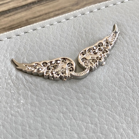 ONE Left!🇫🇷NWT Zadig & Voltaire Stone Grey Zip Wallet - Picture 5 of 13